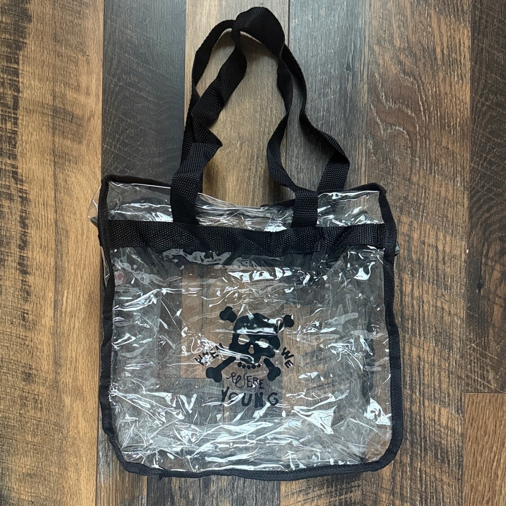 Festival Clear Tote Bag with Black Trim